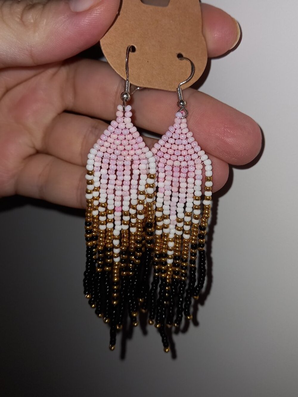 Blush Gold Statement Earrings ✨💖